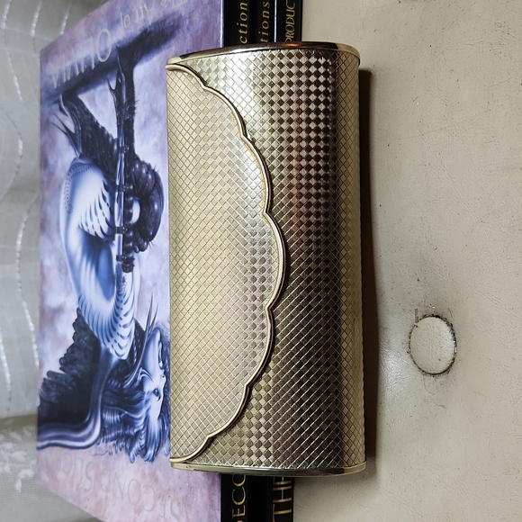 Vintage Midcentury Stamped Brass Envelope Clutch Purse With Mirror - Picture 1 of 6